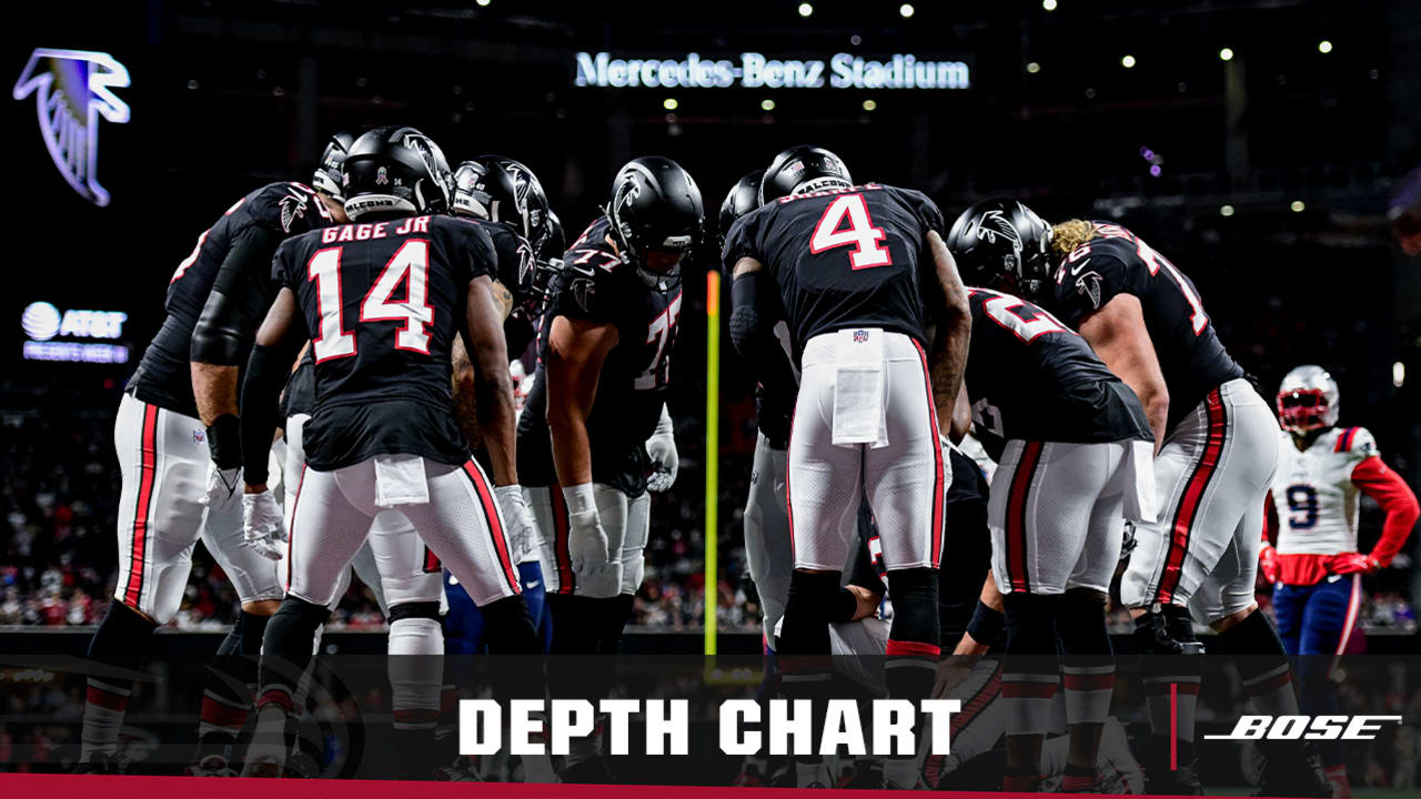 Falcons release depth chart before Week 12 contest vs. Jaguars