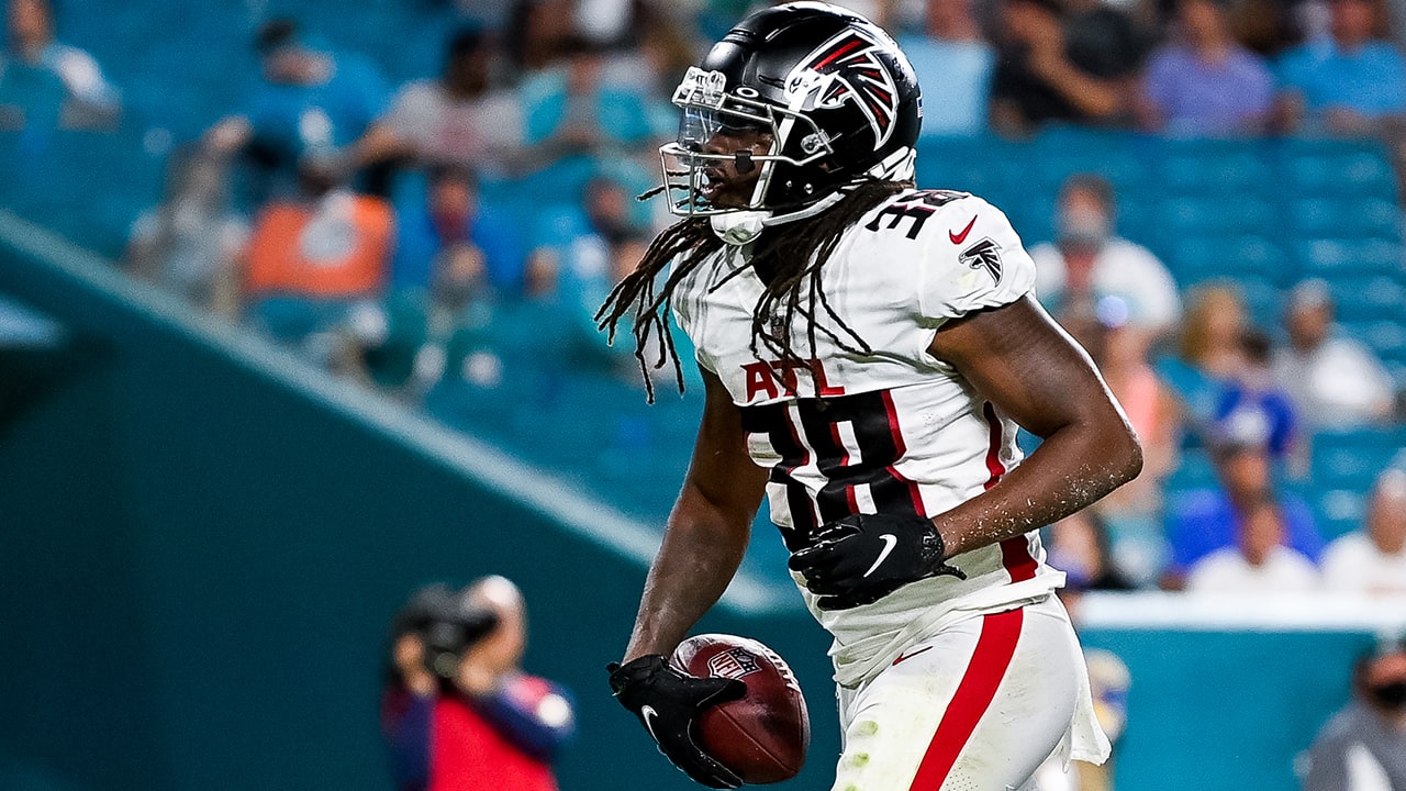 D'Onta Foreman, Panthers run all over Falcons