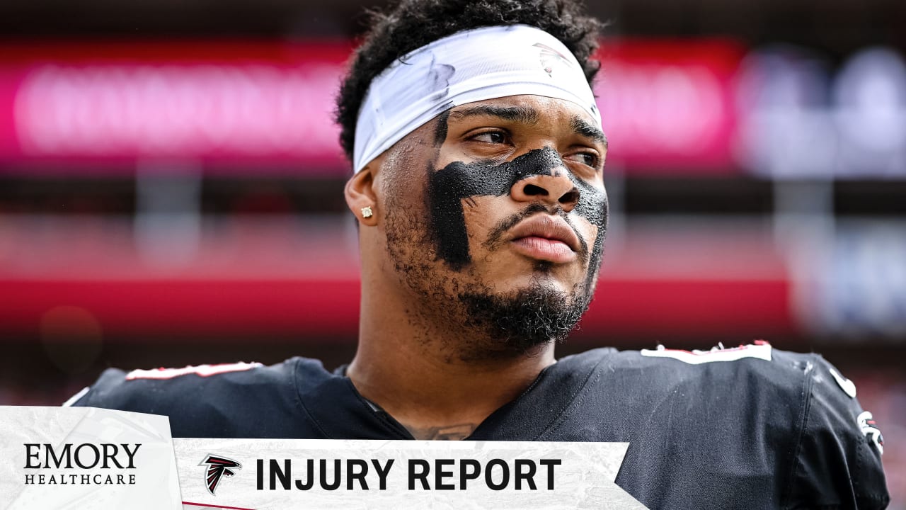 Falcons-Cardinals injury report: Elijah Wilkinson questionable