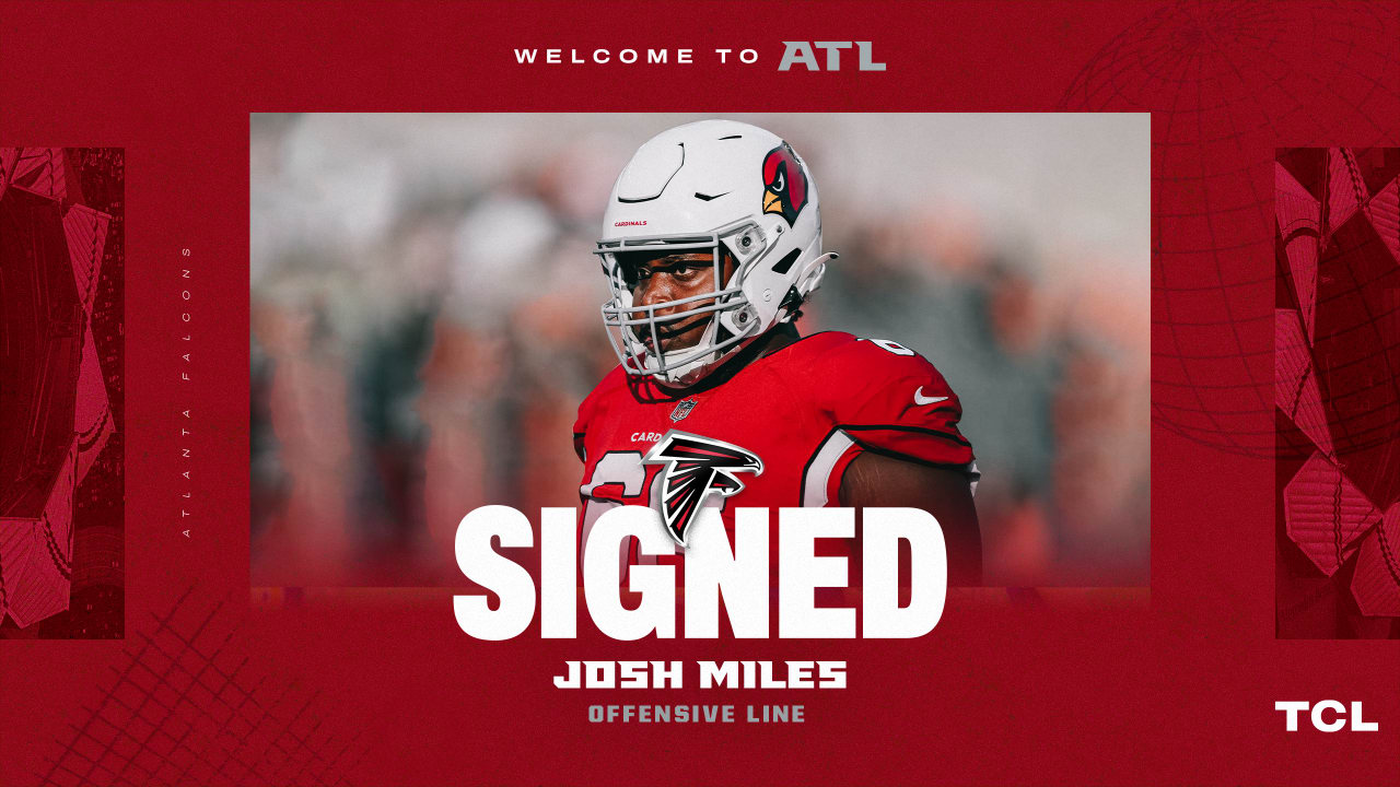 Falcons sign offensive lineman Josh Miles to a one-year deal