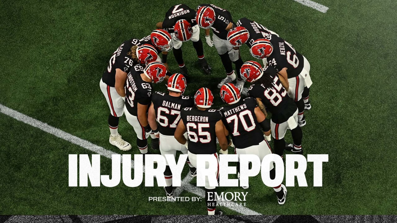 Falcons Injury Report: Participation Levels Announced As Practice ...