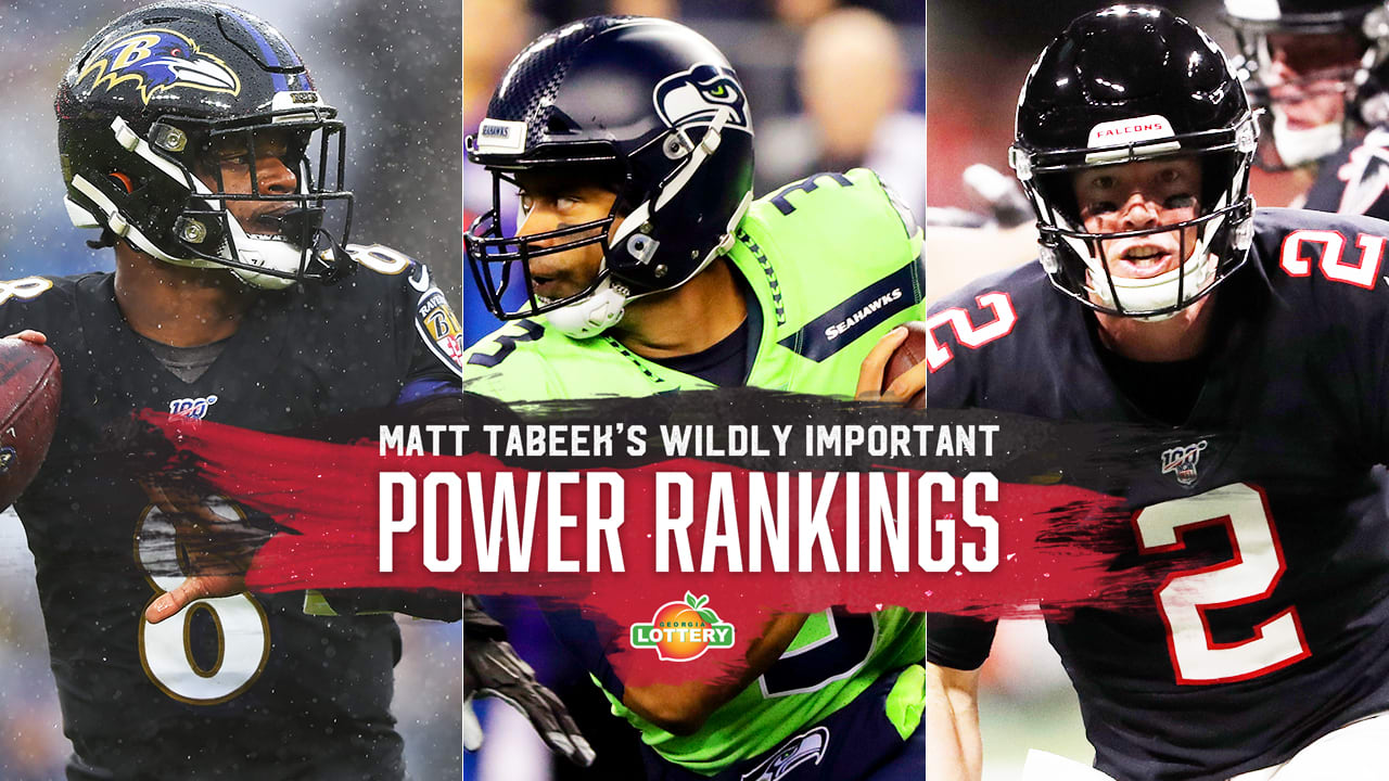 Tabeek's NFL Power Rankings: Seahawks Rise, Falcons Tumble