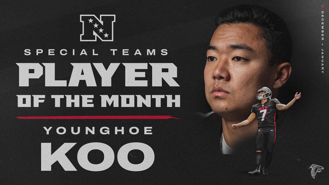 Younghoe Koo named special teams player of the month