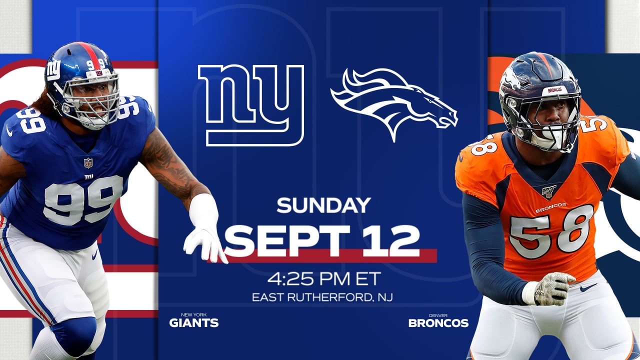 Giants-Broncos: Game time, TV schedule, online stream, odds and more - Mile  High Report