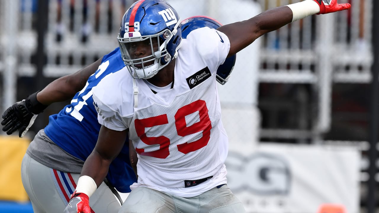 New York Giants LB Lorenzo Carter discusses his harshest critic, attacking