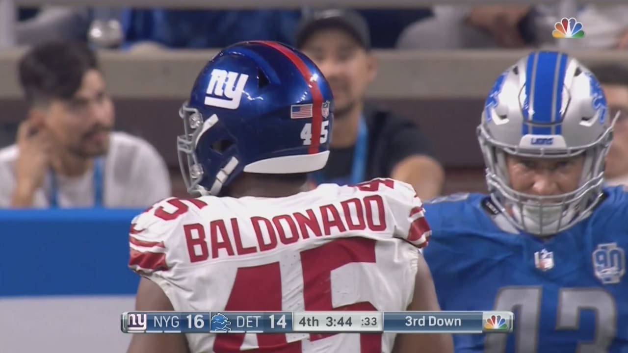 Dane Belton snags Giants' 2nd INT