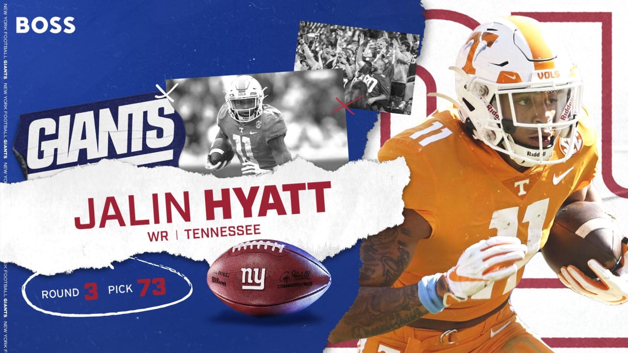 Jalin Hyatt selected by New York Giants in NFL Draft