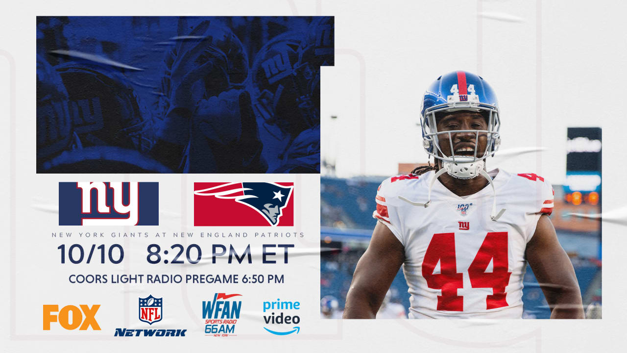 Patriots vs Giants: How to watch, game time, TV, radio, streaming, odds -  Pats Pulpit