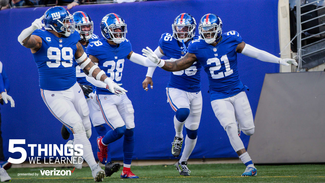 5 things we learned (1/5): Giants build 'playoff defense'