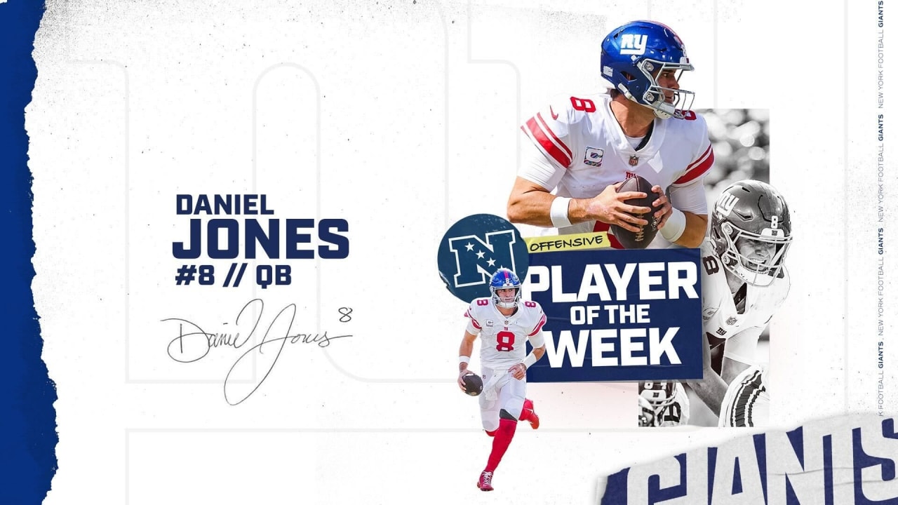 Daniel Jones named NFC Offensive Player of the Week