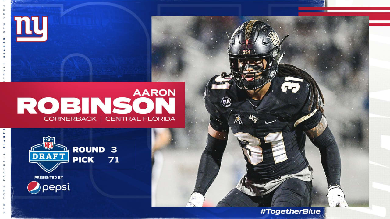 2021 NFL Draft: Aaron Robinson, Cornerback, UCF, Round 3, Pick 71