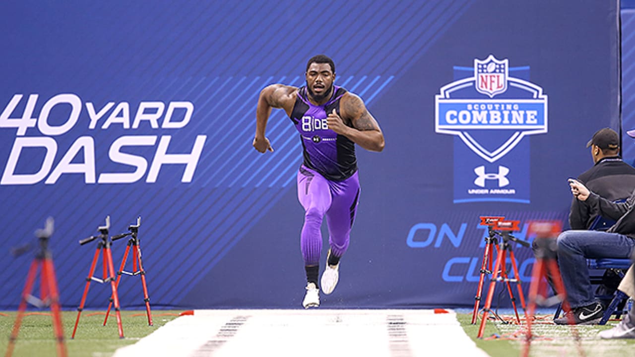 What do the players go through at the NFL Combine?
