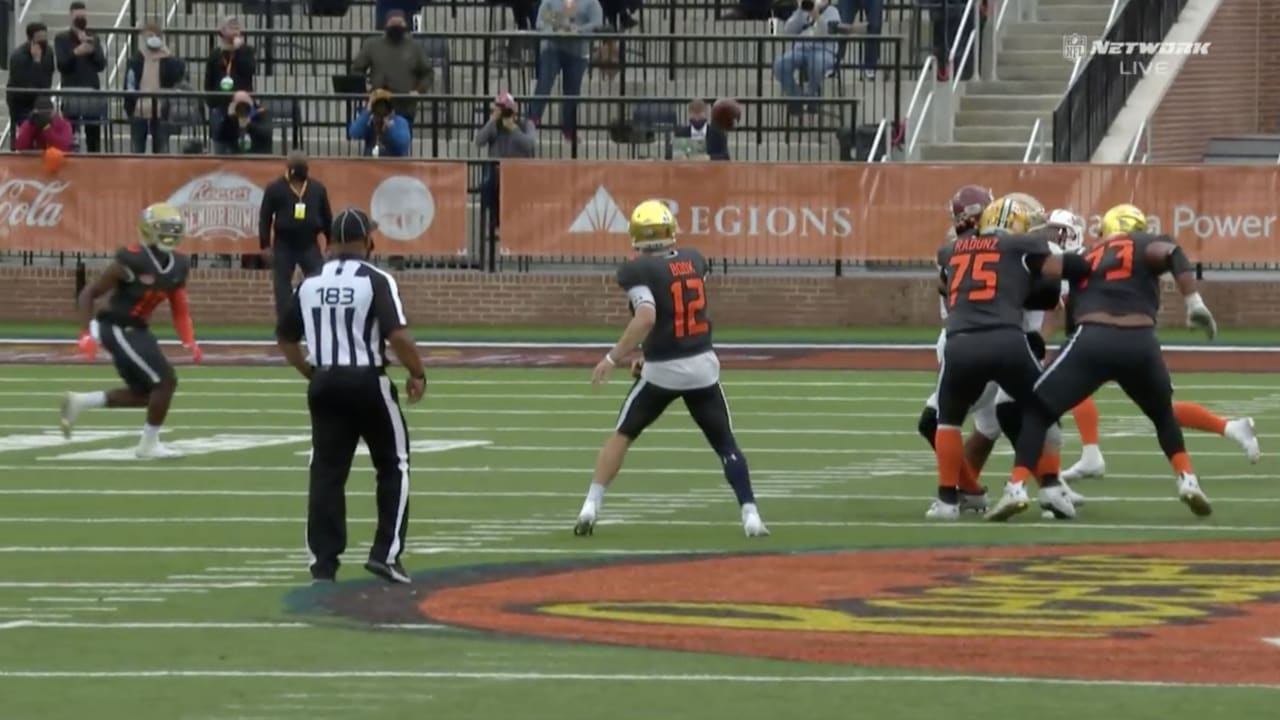 UW-Whitewater's Quinn Meinerz is the hit of the Senior Bowl 