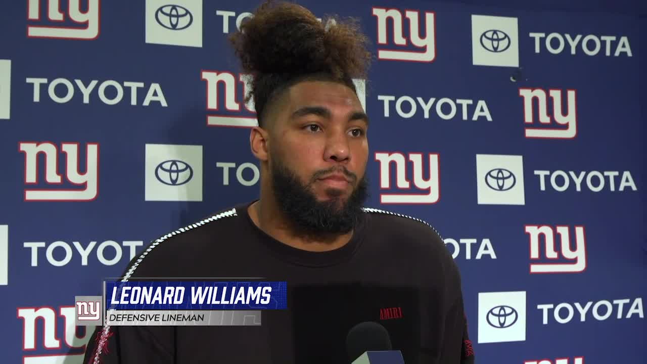 DL Leonard Williams On Giants' 5-sack Effort Vs. Seattle Seahawks