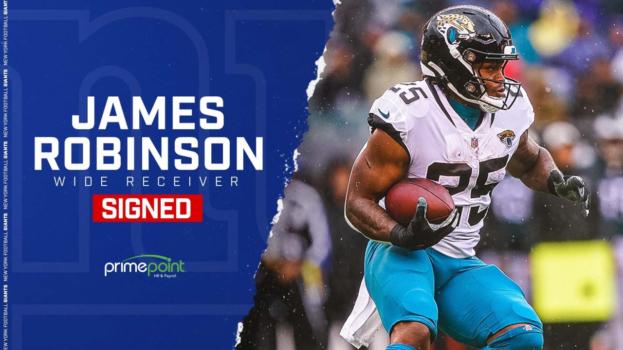 Giants add running back James Robinson