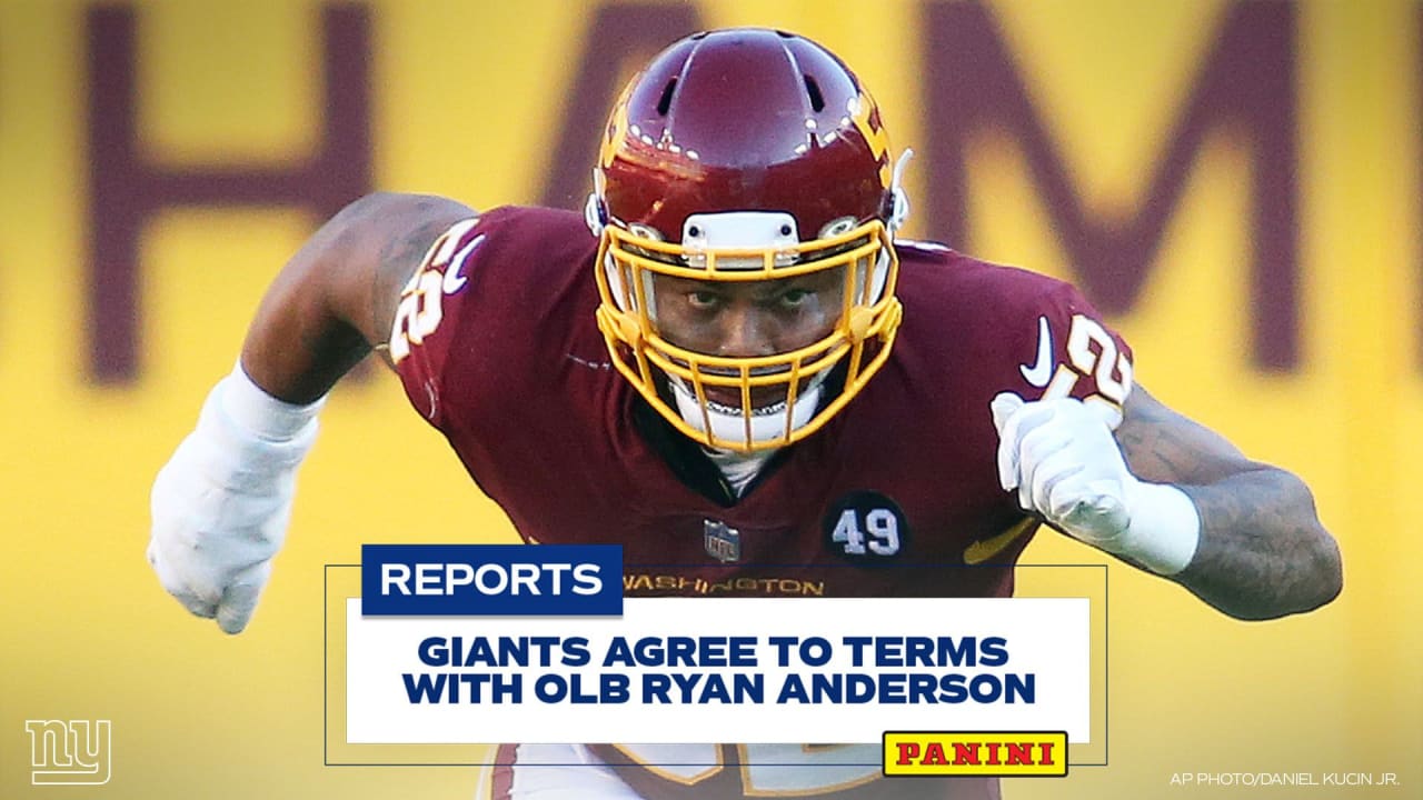 Giants reportedly agree to terms with former Washington OLB Ryan Anderson