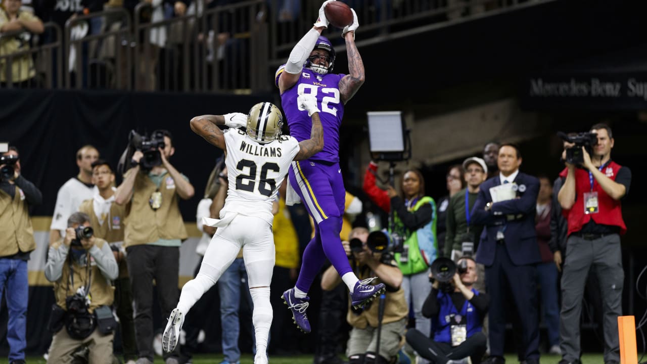 Minnesota Vikings defensive back Chris Jones (26) in action against the Chicago  Bears during the second half of an NFL football game, Monday, Nov. 16,  2020, in Chicago. (AP Photo/Kamil Krzaczynski Stock