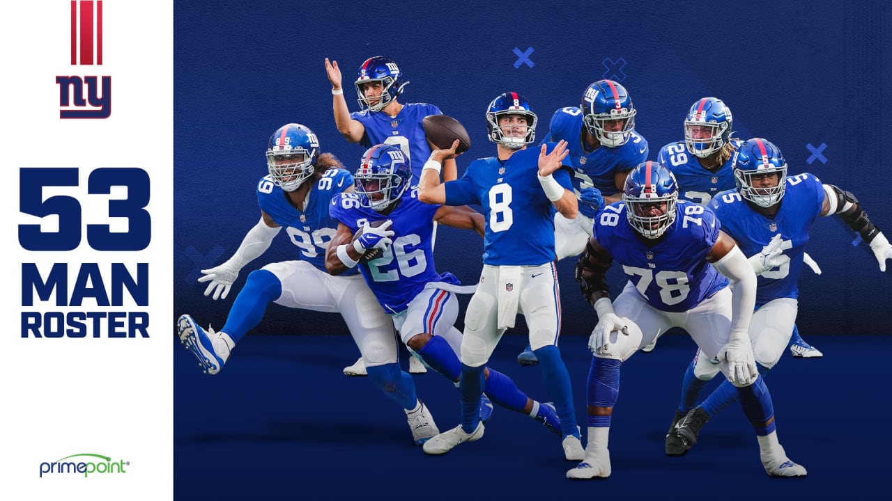 New York Giants announce 53man roster for 2022