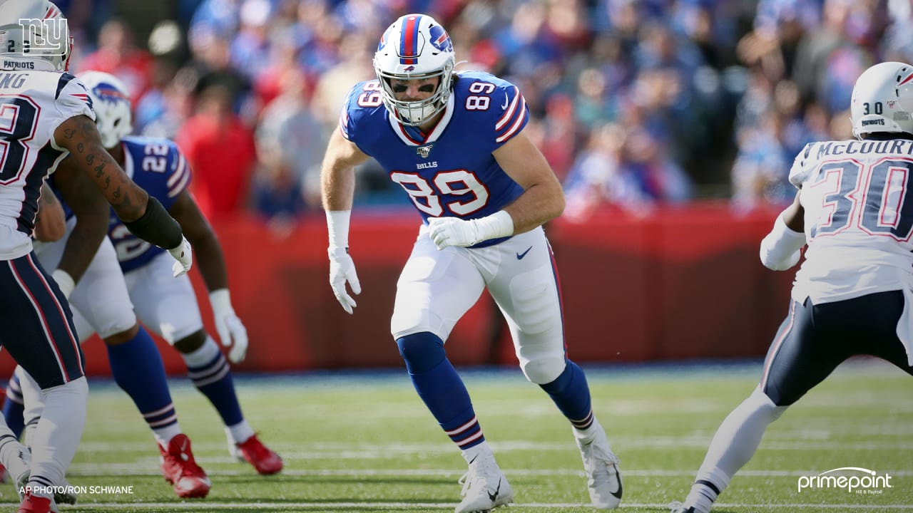 Buffalo Bills defensive end Mike Love walks off the field after a preseason  NFL football game against the Denver Broncos in Orchard Park, N.Y.,  Saturday, Aug. 20, 2022. (AP Photo/Adrian Kraus Stock