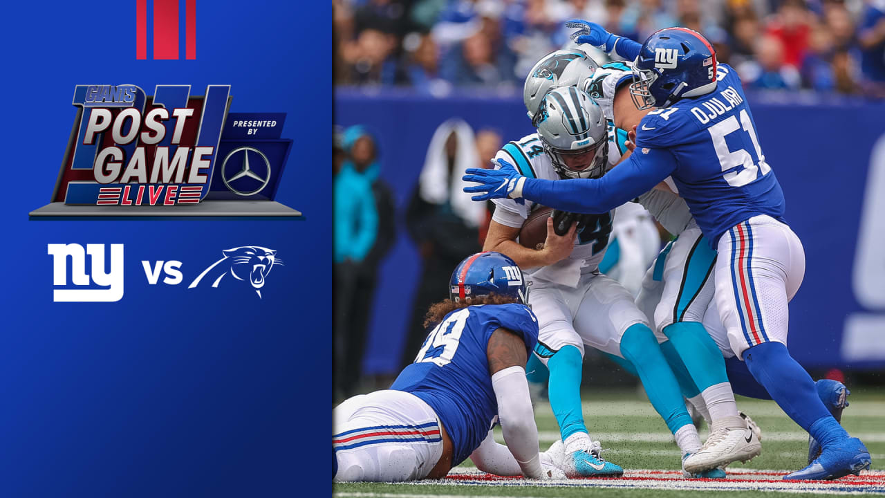 New York Giants defense dominates as they roll past the Carolina Panthers  25-3