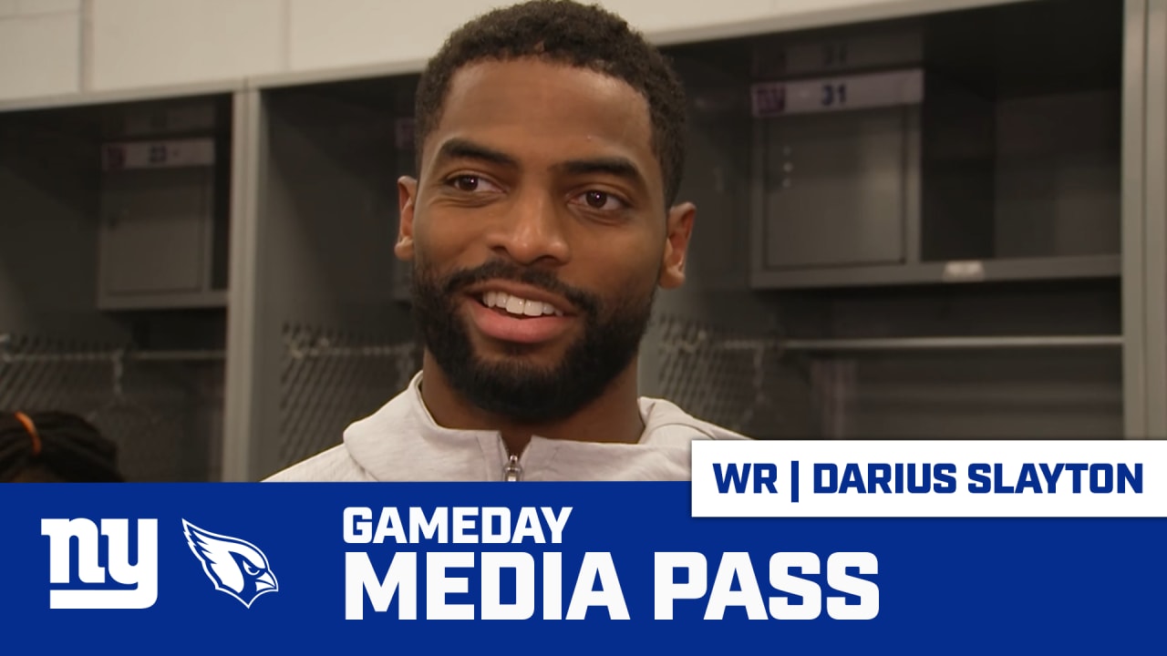 WR Darius Slayton ''It's like basketball, get the lid off the rim'