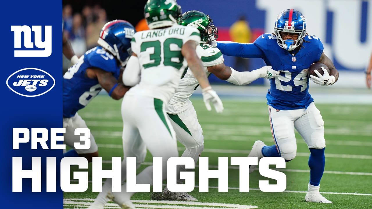 New York Giants vs. New York Jets Preseason Week 3 Highlights