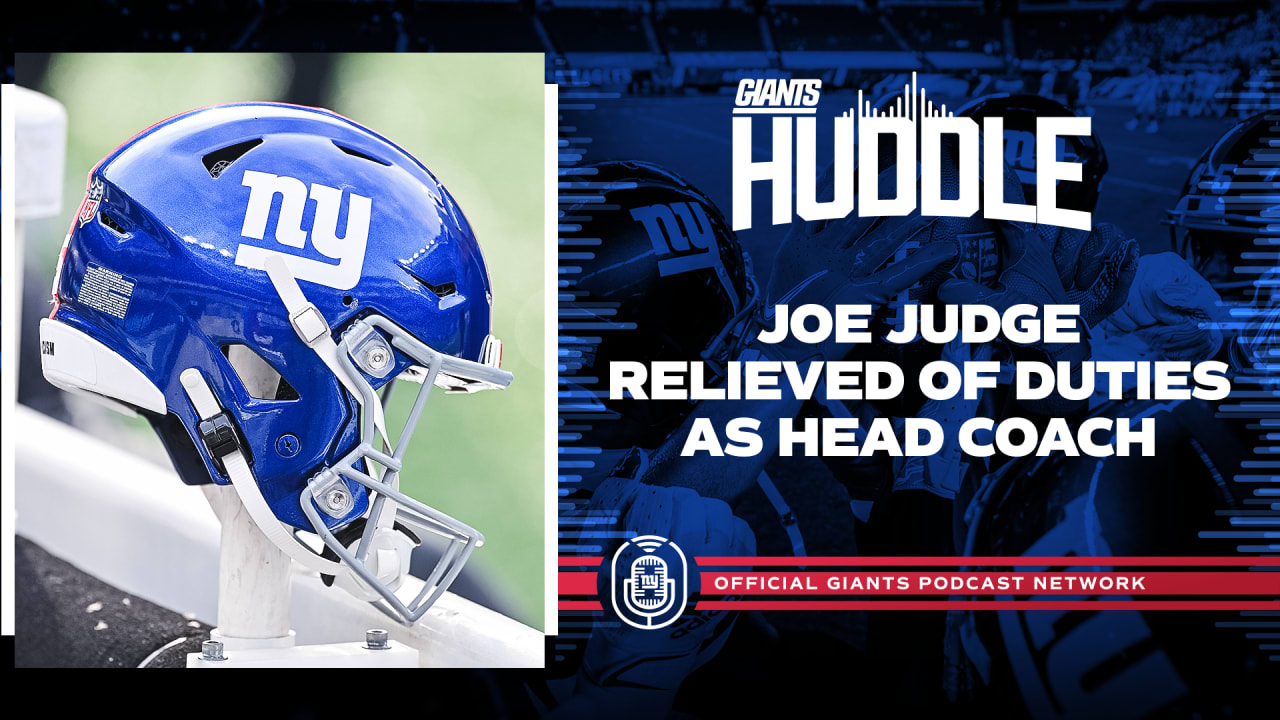 Joe Judge has been relieved of his duties as Giants head coach