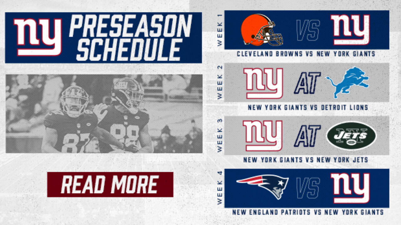 Preseason Week 2 Preview: Giants at Browns