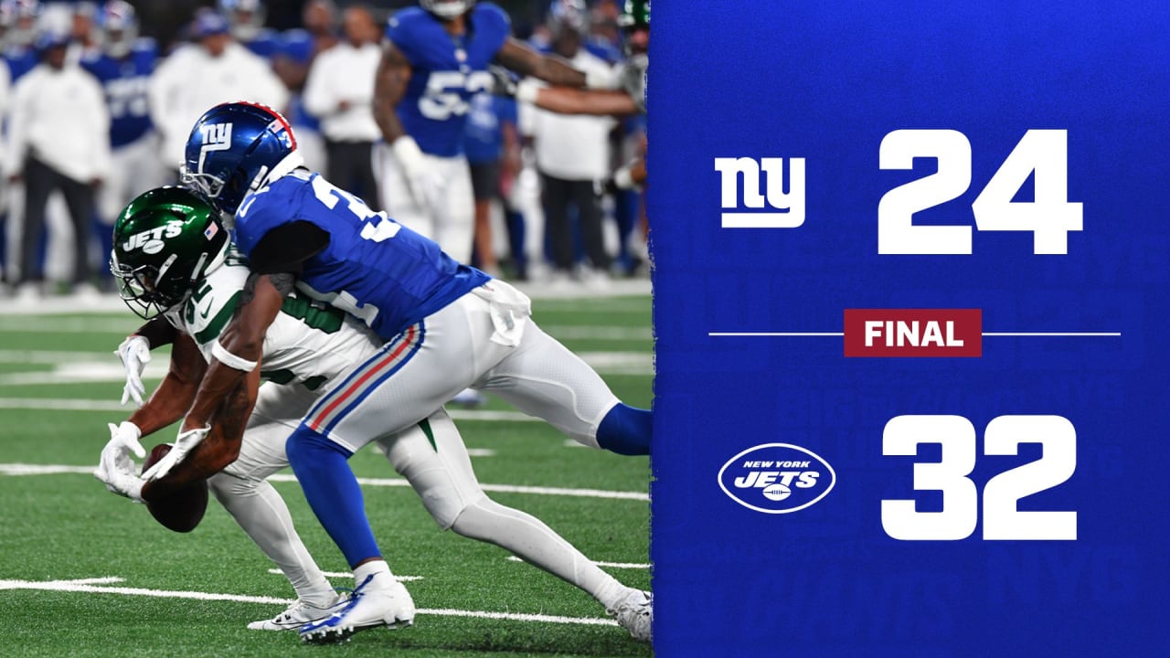 Jets at Giants Score: Results, highlights, for tonight's Week 1 preseason  game