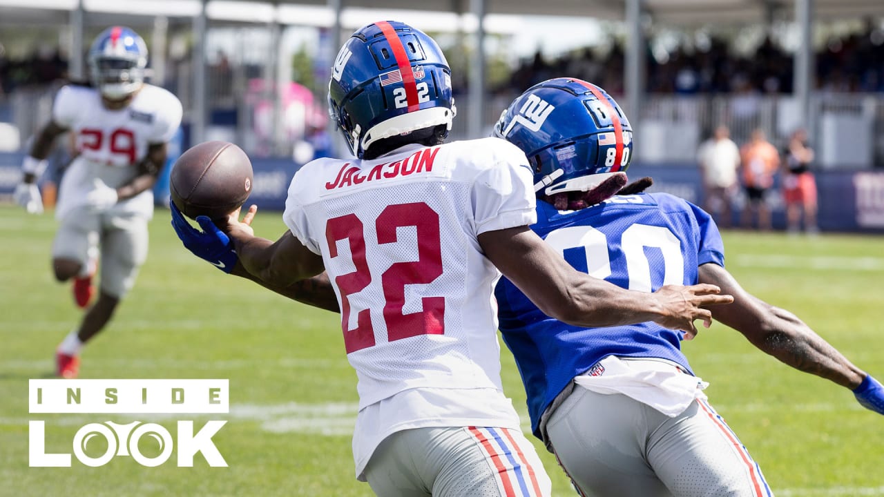 New York Giants cornerback Zyon Gilbert (38) runs on the field