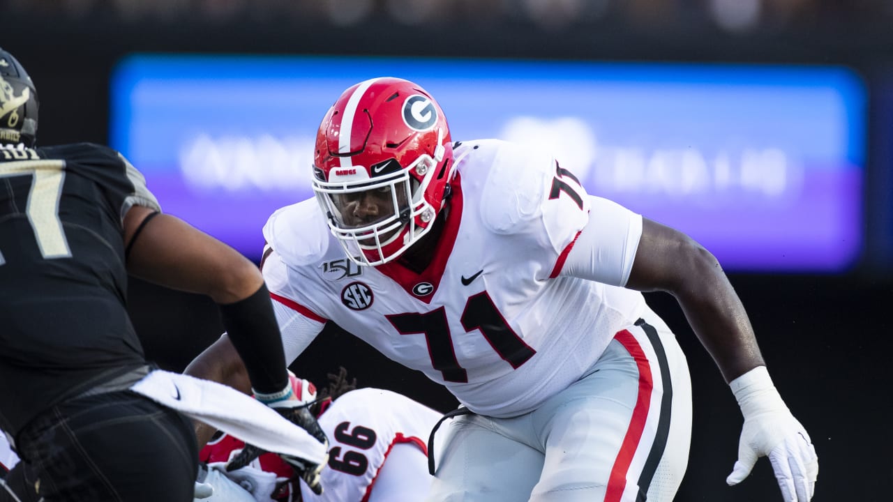 NFL - The New York Giants land OT Andrew Thomas! #NFLDraft