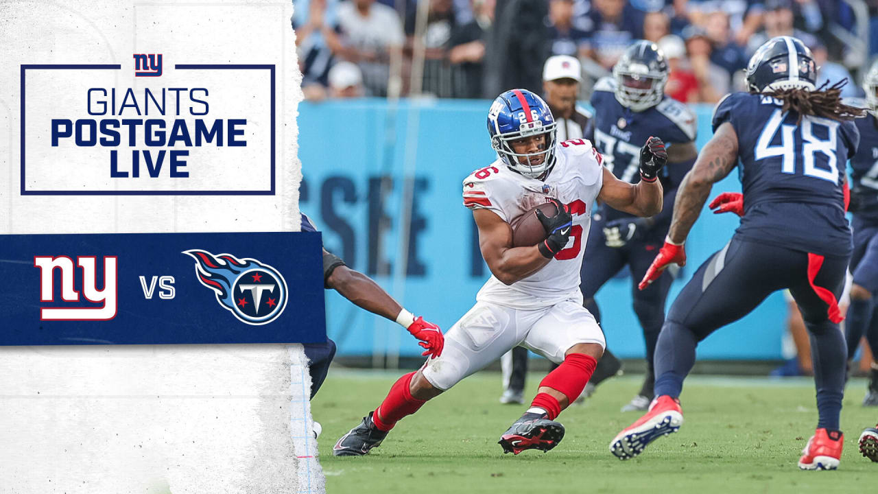 Giants Postgame Live Giants vs. Titans Recap