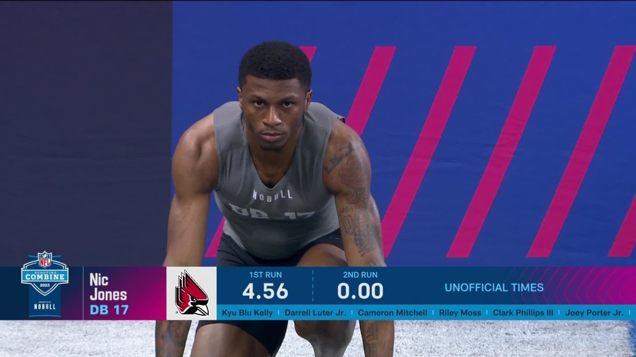 Jones shows off his speed at combine