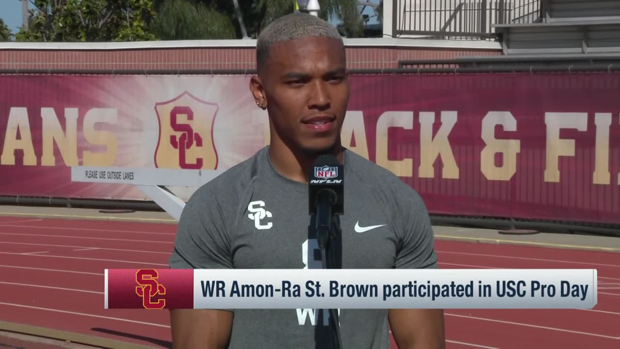 USC WR AmonRa St. Brown evaluates his pro day performance