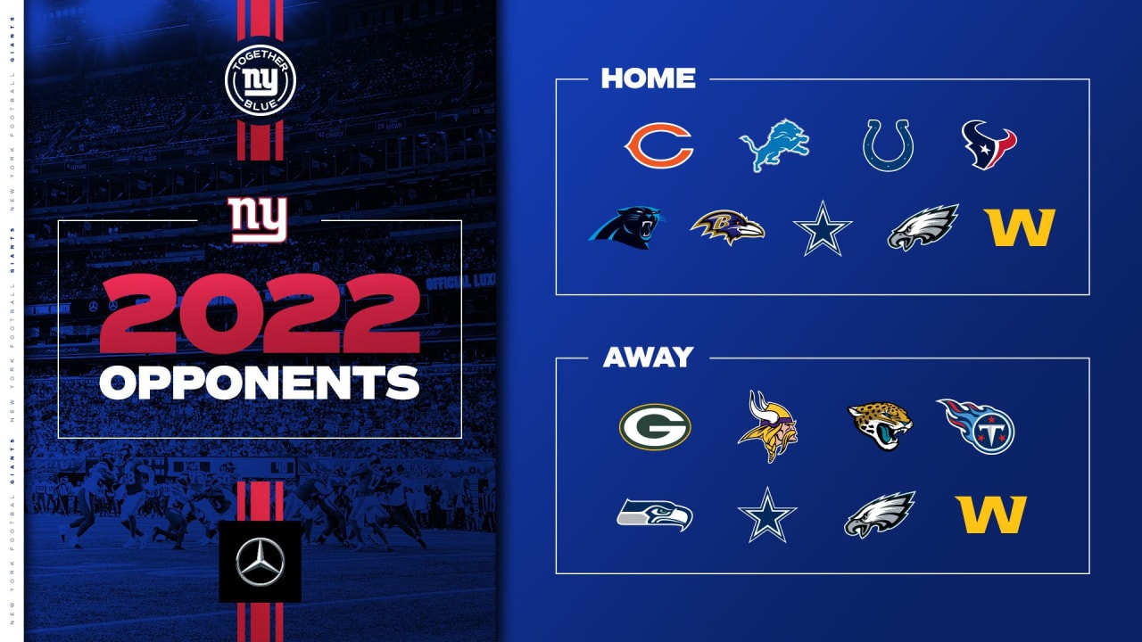 Nfl Calendar 2022 2022 Opponents Set For New York Giants