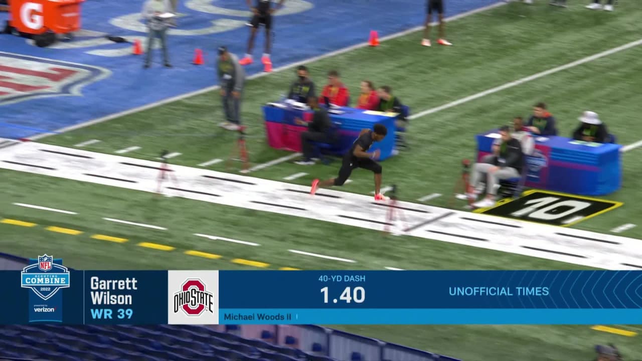 Watch Garrett Wilson Blaze a 4.38-Second 40-Yard Dash