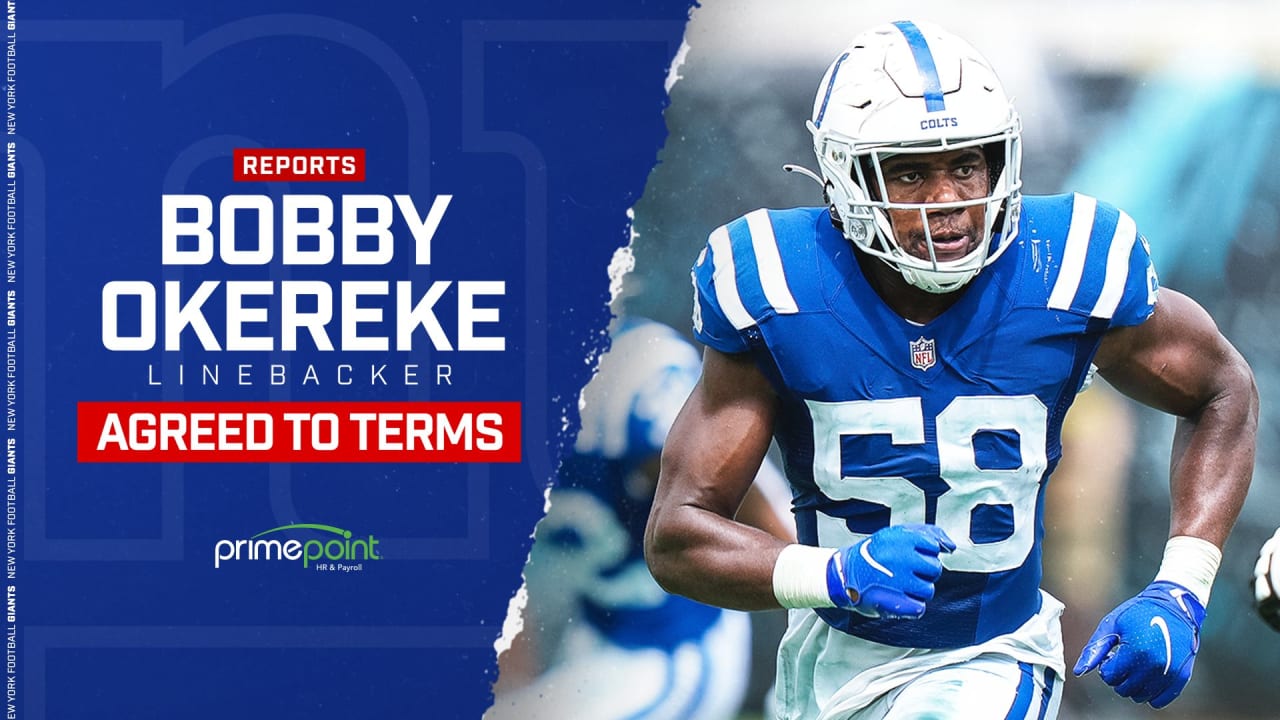 Reports: Giants agree to terms with LB Bobby Okereke - Vimarsana News