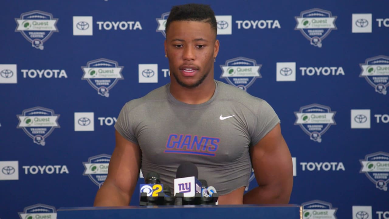 RB Saquon Barkley on watching preseason opener from the sidelines