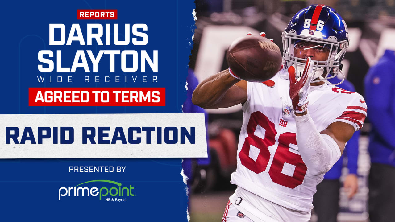Rapid Reaction Darius Slayton Reportedly Agreed to Terms With the New