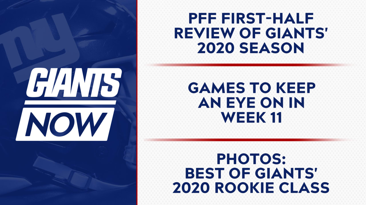 Pro Football Focus first-half review of Giants' 2020 season; games