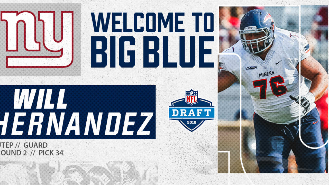 New York Giants draft UTEP Guard Will Hernandez