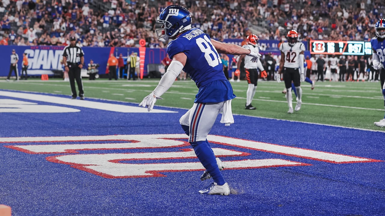 Alex Bachman with big 22yard TD catch Giants vs. Bengals Highlights