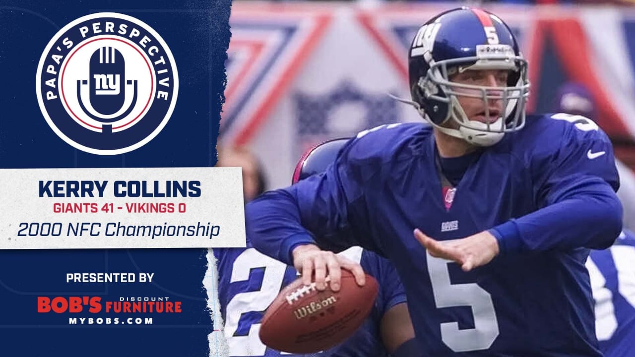 Giants Huddle  Papa's Perspective: Kerry Collins looks back at 'perfect'  game vs. Colts