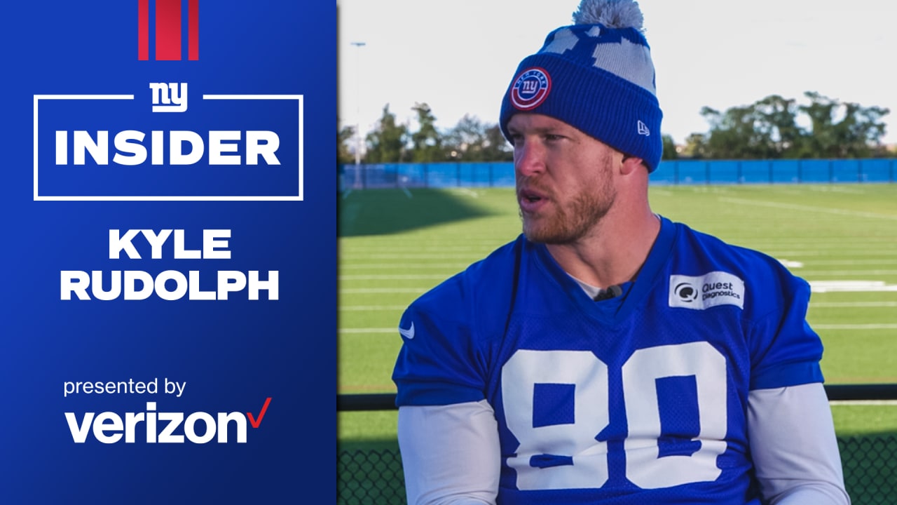 True Blue: Kyle Rudolph dreamed of playing for the Giants long before they  actually signed him 