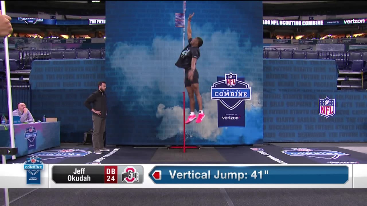 Ohio State Defensive Back Jeff Okudah Shows Out With 41 Vertical Leap At Nfl Scouting Combine