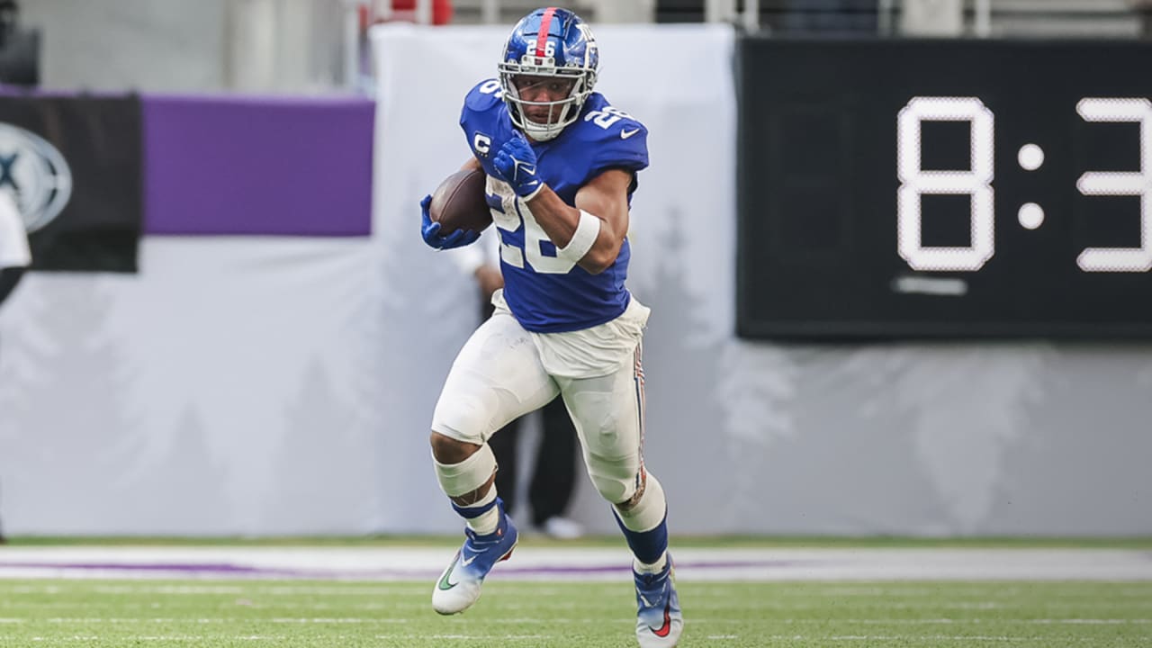 Saquon Barkley picks up 18 yards on sideline run Giants vs. Vikings