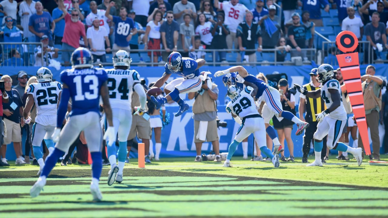 New York Giants running back Saquon Barkley carries NFC offense to victory  in dodgeball challenge