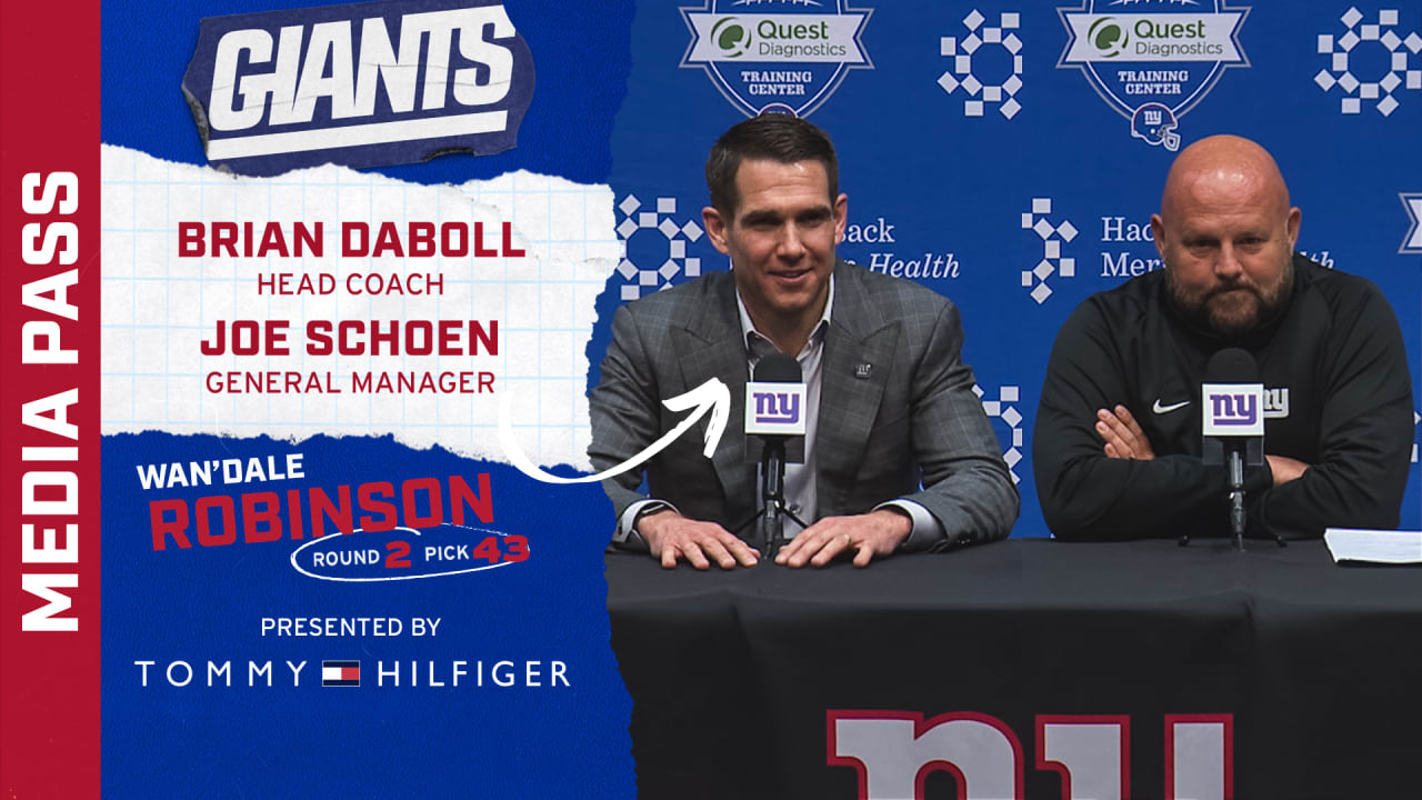 Joe Schoen, Brian Daboll On Trading Down, Drafting Wan'Dale Robinson