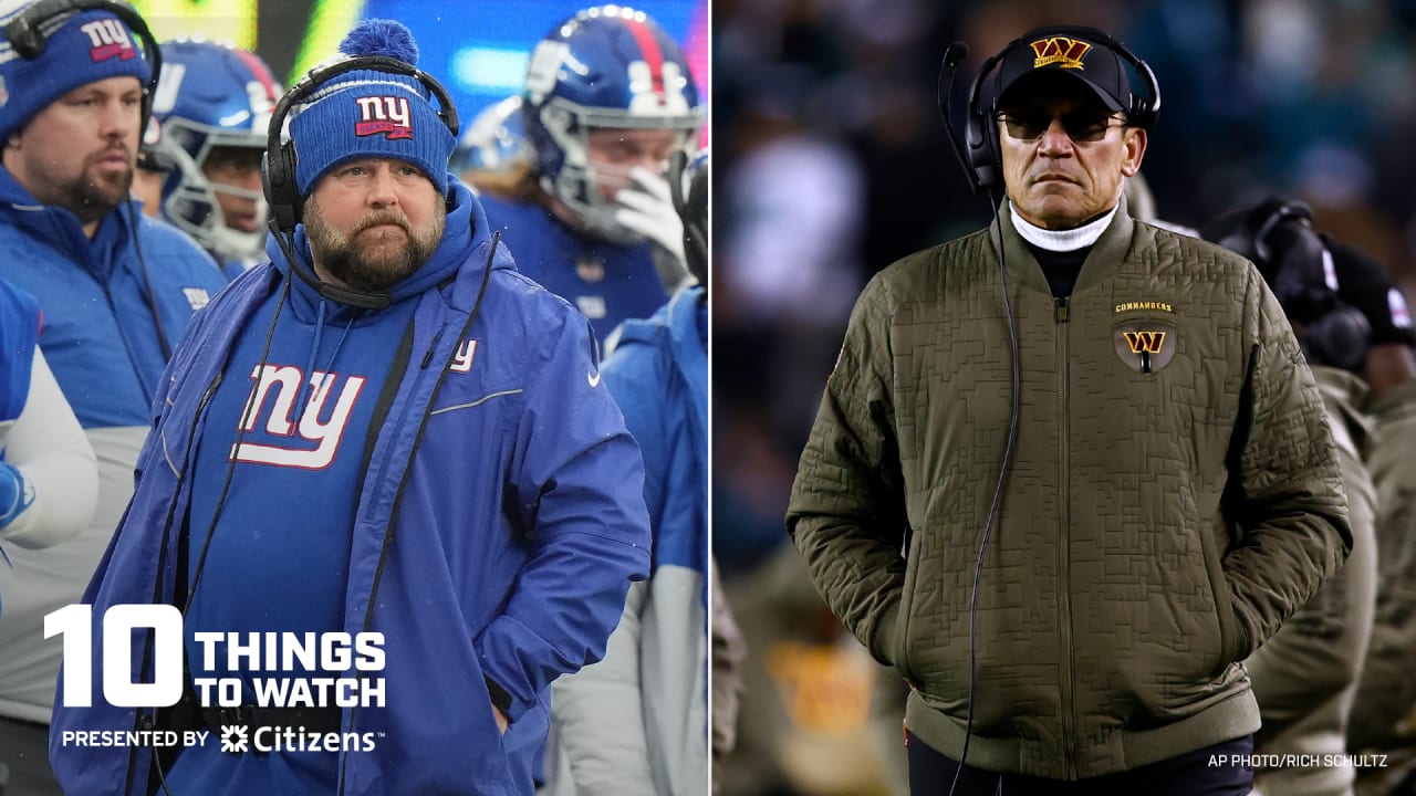 10 things to watch in Giants vs. Commanders