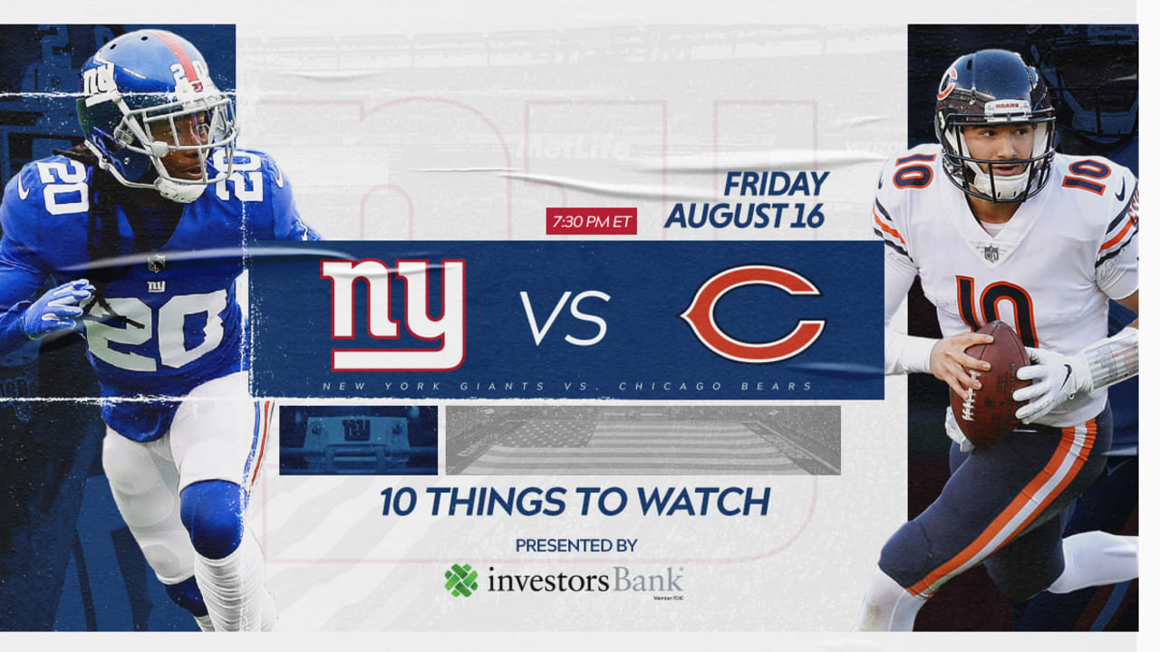 ny giants v chicago bears